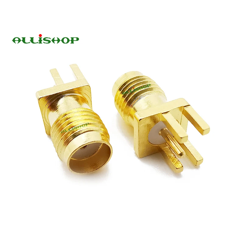 5 шт. sma female печатная плата панель Edge Mount Plug с 4 подставка для булавок прямой разъем