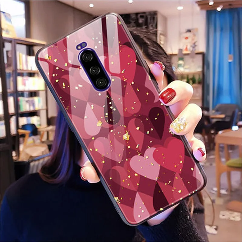 Для sony Xperia 1 чехол из закаленного стекла жесткий чехол для sony Xperia1 J8110 J8170 J9110 стеклянный чехол для sony 1 оболочка