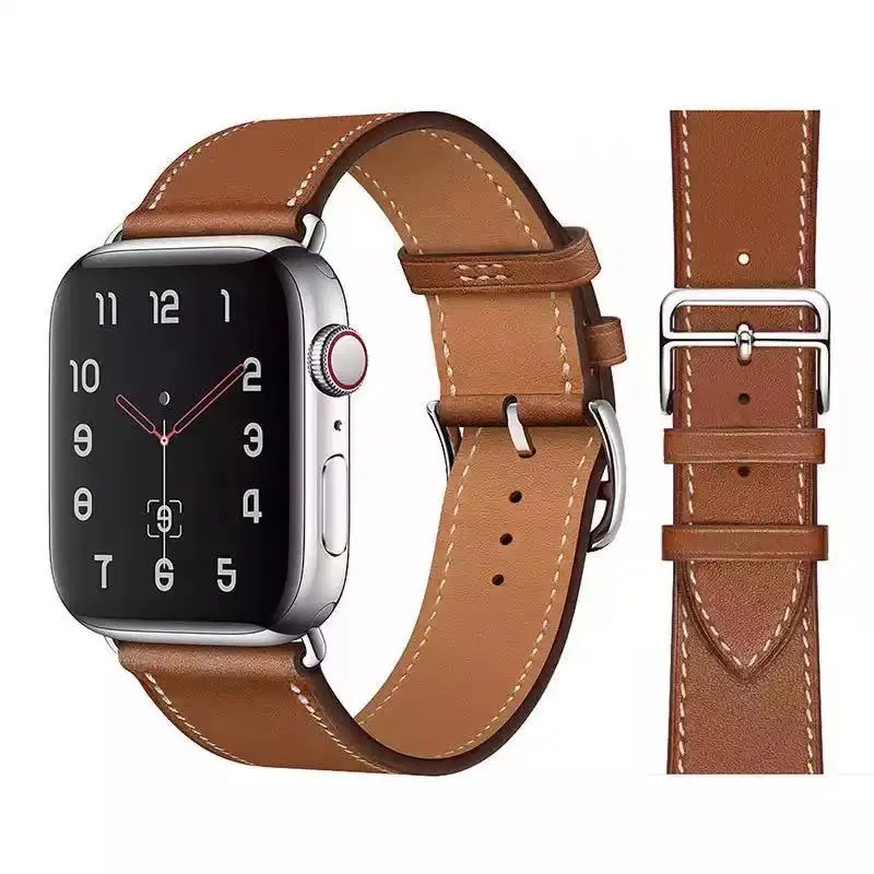 Высококачественный кожаный ремешок Busines для iWatch 40 мм 44 спортивный Tour Band Apple watch 42 38