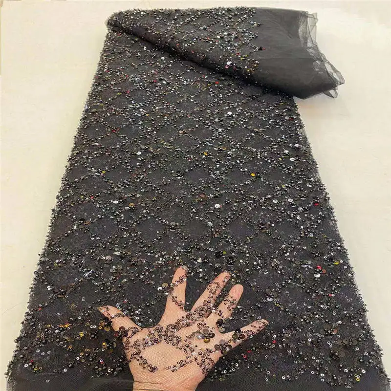 

Роскошное Свадебное платье, модель французская кружевная сеточка года, черные 3D бабочки, ткани с блестками