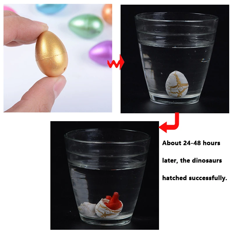 12pcs Magic Hatching Dinosaur Egg Toy Tyrannosaurus Rex Add Water Growing Novelty Bag Toys For Kids Eudcational | Игрушки и хобби