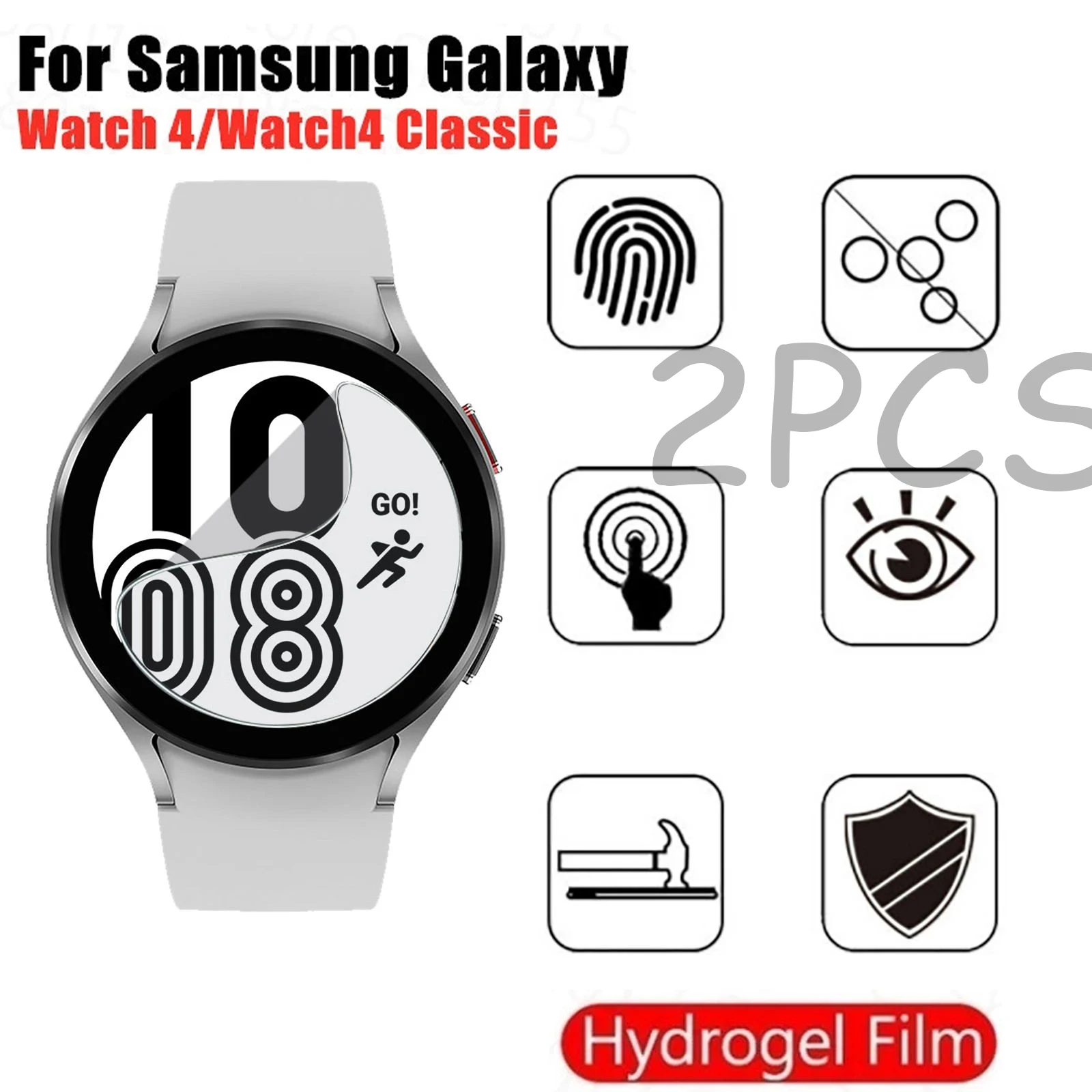 

Гидрогелевая мягкая пленка для Samsung Galaxy Watch 4, 44 мм, 40 мм, 46 мм, 42 мм, не стекло, 3 шт.