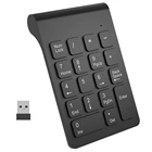 2,4G Беспроводная цифровая клавиатура 18 клавиш USB Мини водонепроницаемая цифровая клавиатура для учёта Теллер ноутбук планшеты ПК