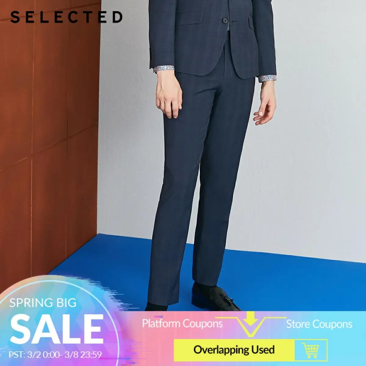 SELECTED men cultivate morality of business suit pants T | 41836A502|Костюмные брюки|