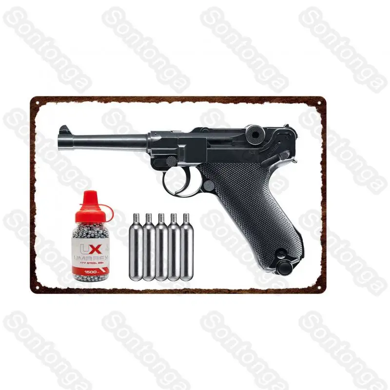 

Rust Painting Painted Bar Nightclub Home Decoration Tin Painting Iron Painting Decorative Art Pistol Wall