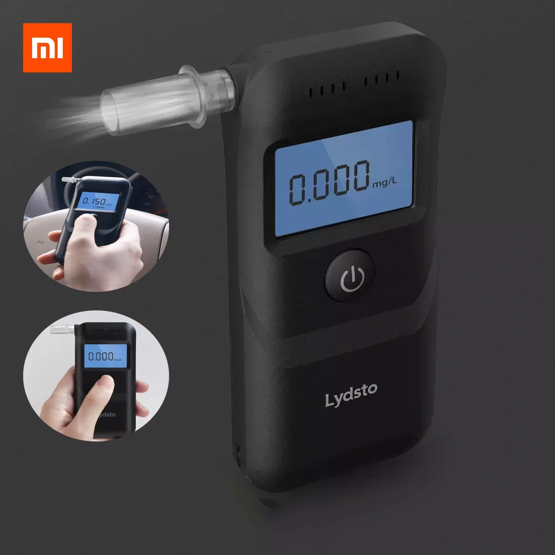 

New Xiaomi Lydsto Alcohol Detector Professional Breath Tester LCD Screen Mini Digital Drunk Driving Blowing Tester Breathalyzer