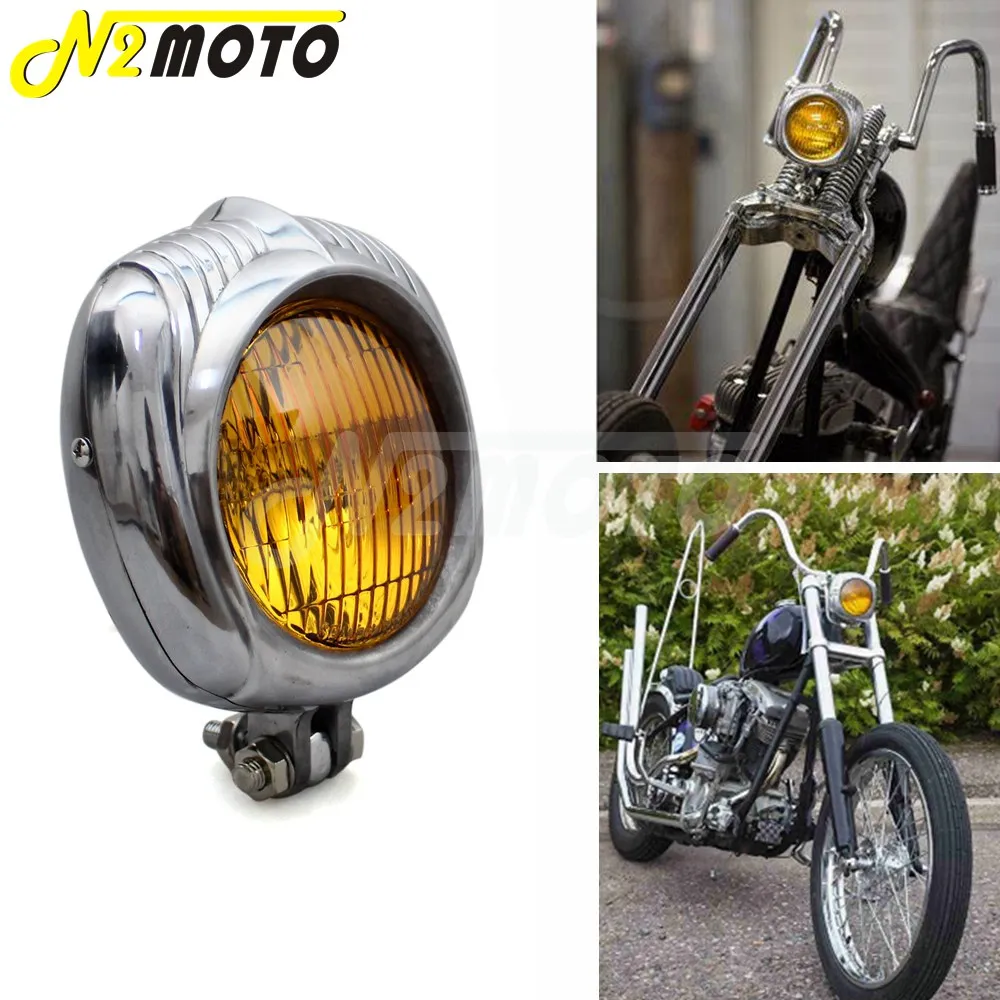 Винтажная мотоциклетная фара для Harley Honda Cafe Racer на заказ Bobber Chopper польский