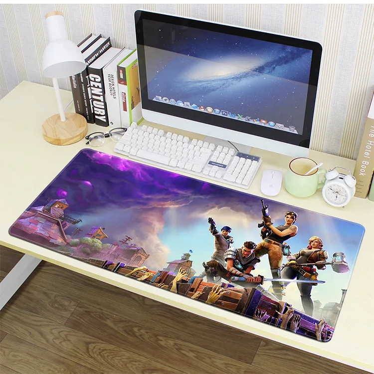 Игровой коврик для клавиатуры Fortnites компьютерная мышь с аниме рисунком большой