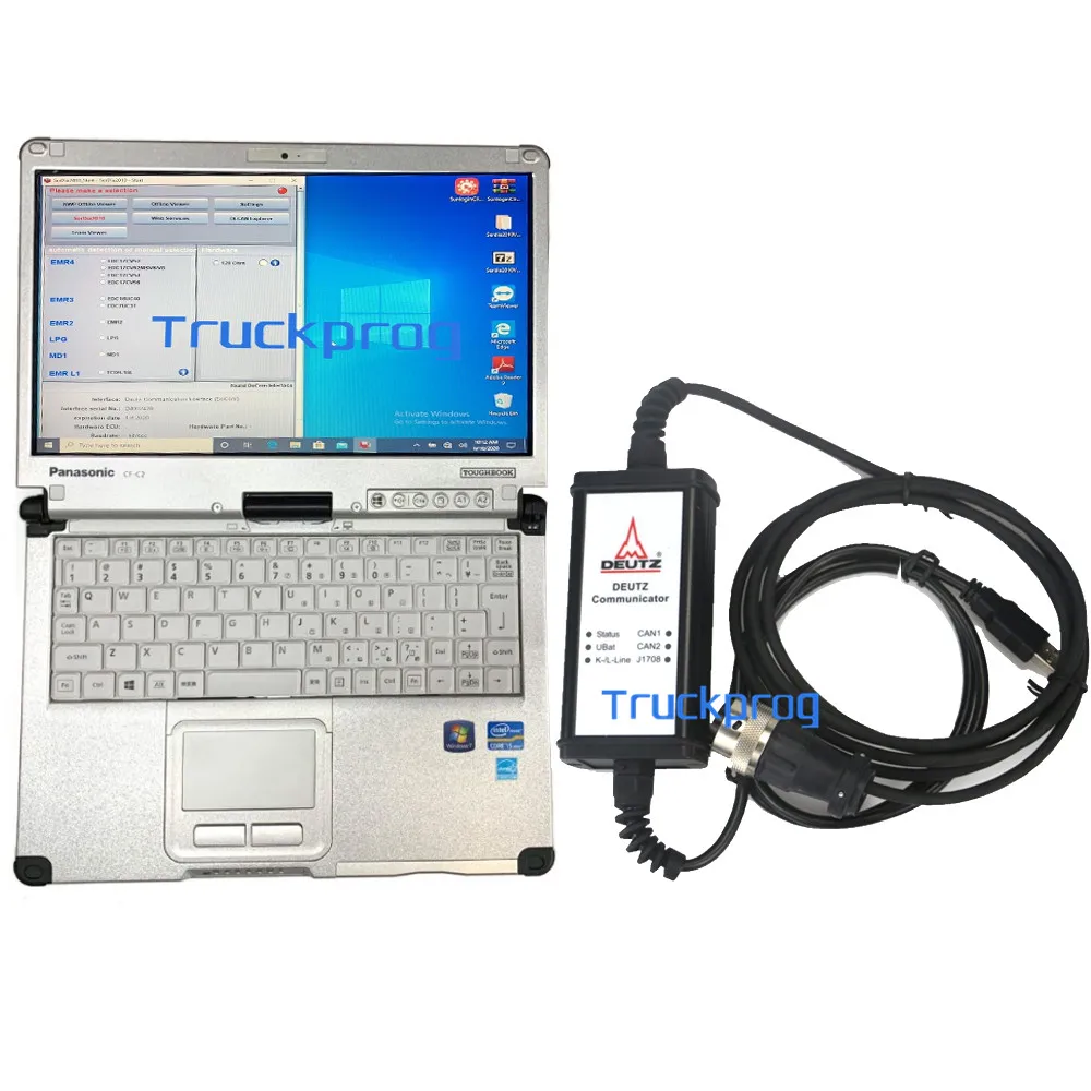 for deutz engine kit deutz decom controllers SerDia Diagnostic tool +Thoughbook CF C2 Laptop for DEUTZ Work With CAN K/L-Line