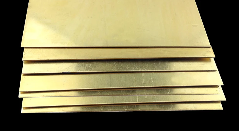 

1pcs Brass Sheet Thickness 0.5/0.8/0.1/0.2/1/2x100x100mm Brass Plate Customized Size Frame Model Mould DIY Contruction Brass