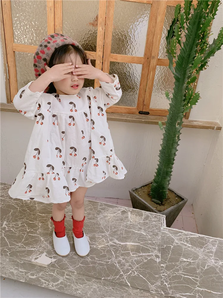 Платье для девочек с круглым вырезом весеннее 2019 | Детская одежда и обувь