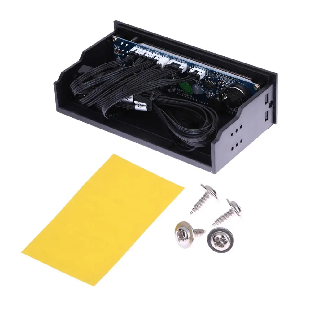 

5.25in Bay Front LCD Panel 3 Fan Speed Controller CPU Temperature Sensor
