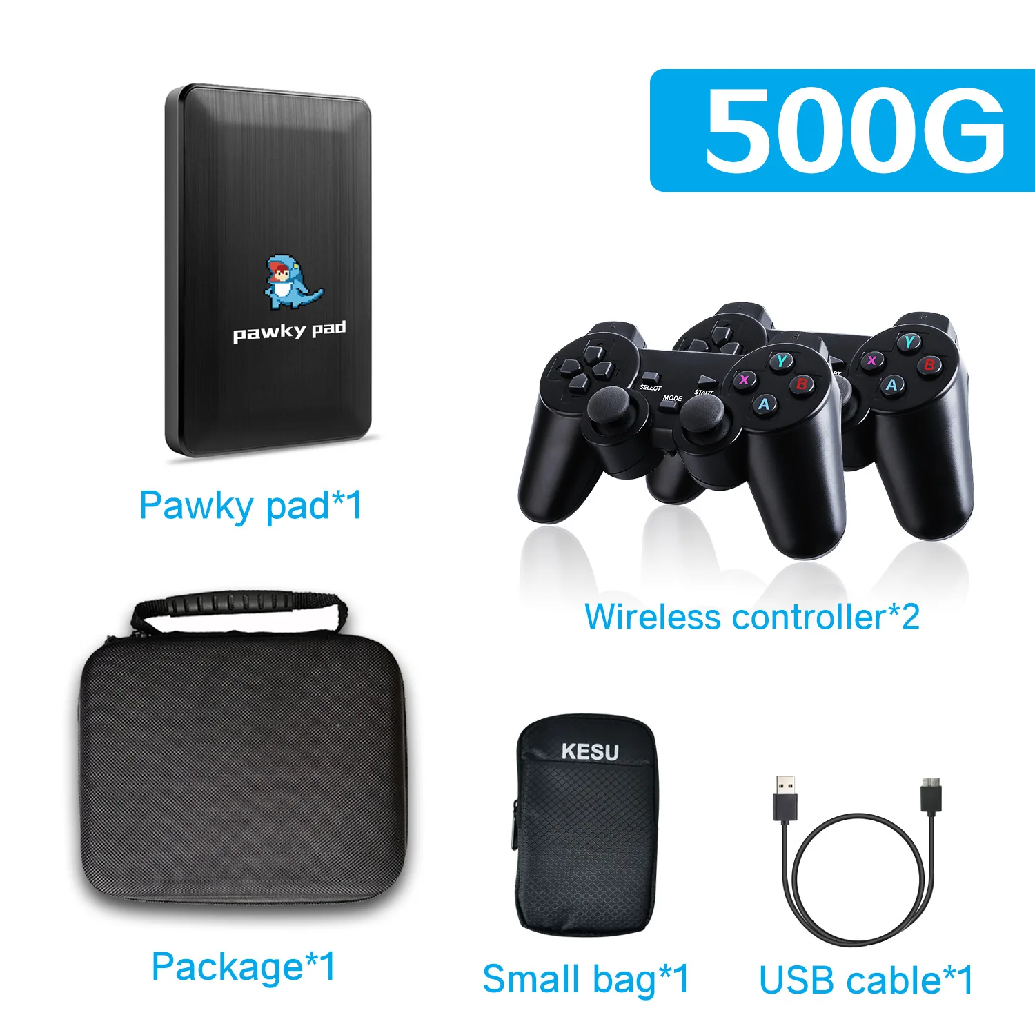 Портативная игровая консоль Pawky Pad с 45000 + Classic 107 Series DC PS2 4K 3D Ретро видеоигры для Win