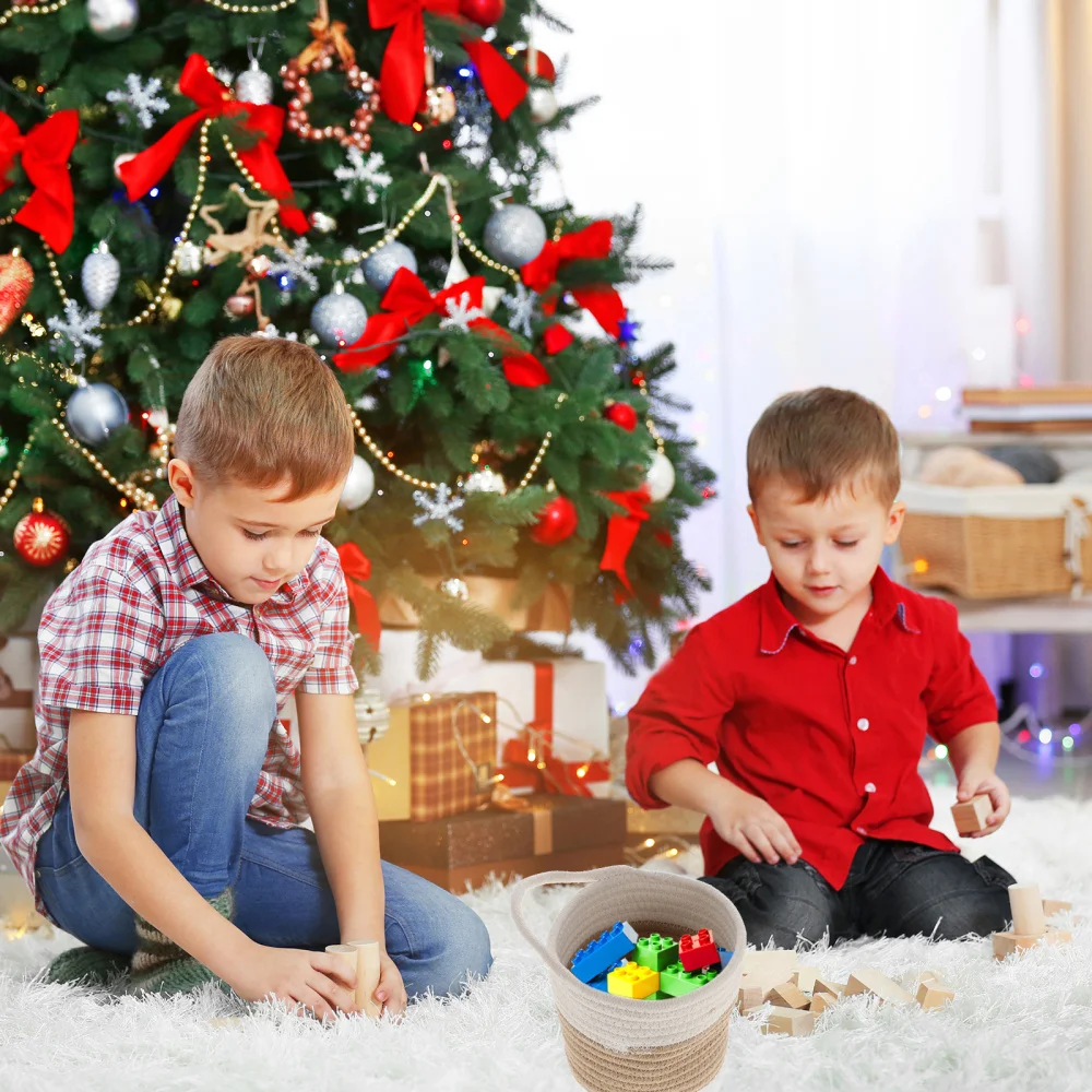 

1Pc Cotton Rope Hanging Basket Wall Decor Gift Sundries Wall-mounted Basket