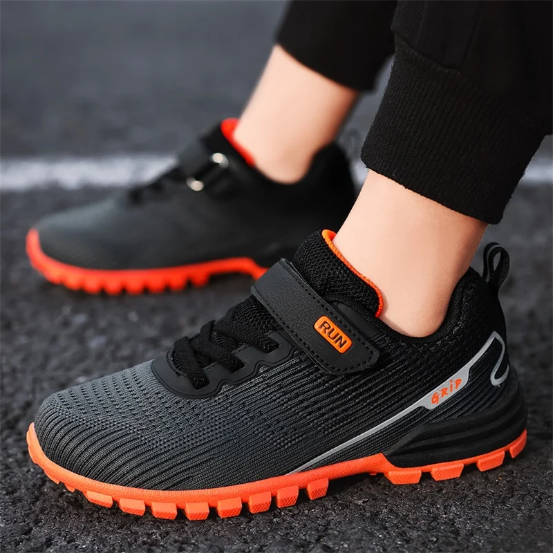 JIEMIAO New Children Shoes High Quality Breathable Kids Outdoor Hiking Shoes for Boys Trail Running Shoes CUHK Kids' Sneakers