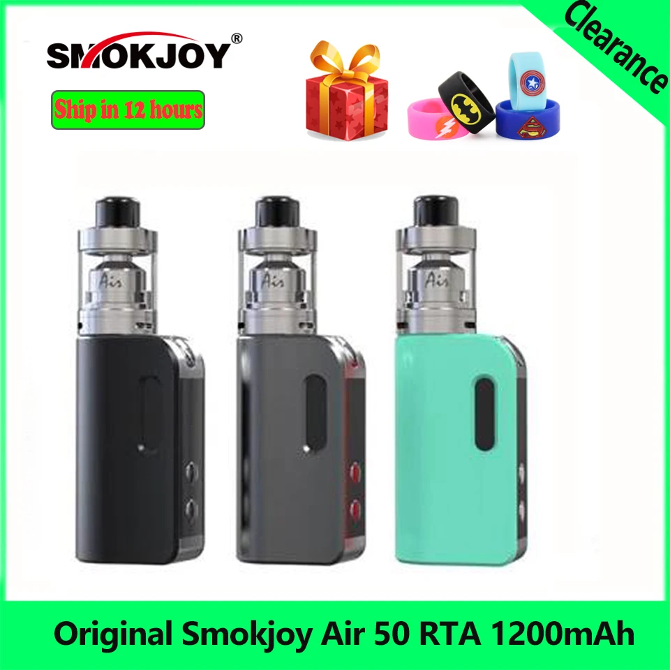 Распродажа стартовый набор для электронных сигарет Smokjoy воздушный RTA 50 Вт 1200 мАч
