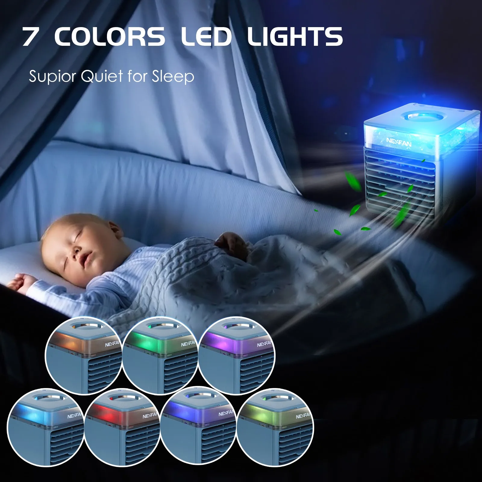 Вентилятор-распылитель воздуха Новый персональный мини-вентилятор 3 скоростных