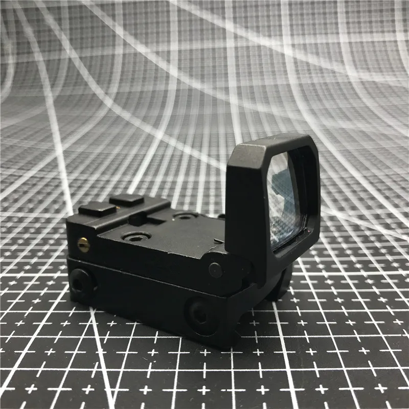 Складной тактический мини пистолет с откидной крышкой 22*16 мм красная точка