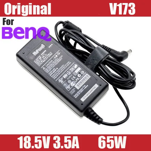 Оригинальный адаптер переменного тока для ноутбука BENQ V173 18 5 в 4 8 а 65 Вт 1 7 * мм