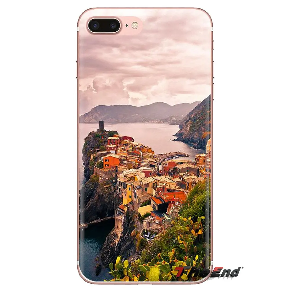 For Samsung Galaxy J1 J2 J3 J4 J5 J6 J7 J8 Plus 2018 Prime 2015 2016 2017 Silicone Skin Case Beautiful Places Italy Cinque Terre |