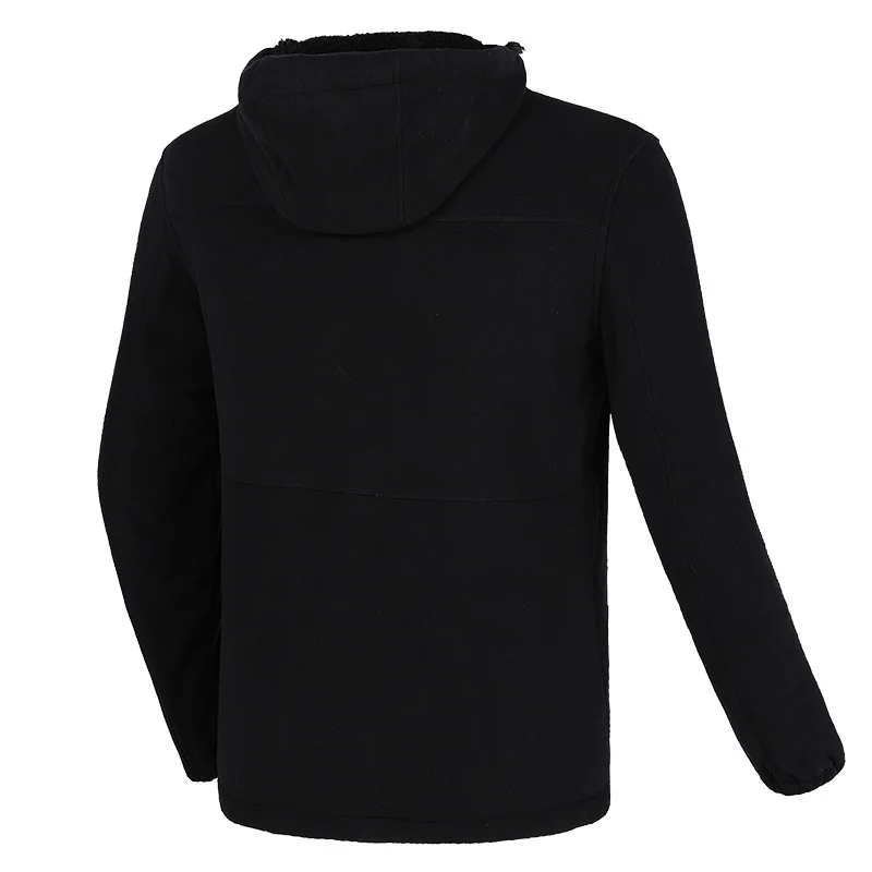 

2020 Men's Autumn and Winter Casual Handsome Fleece Padded Jacket Fashion Stitching Hooded Double-Sided Plush Jacket