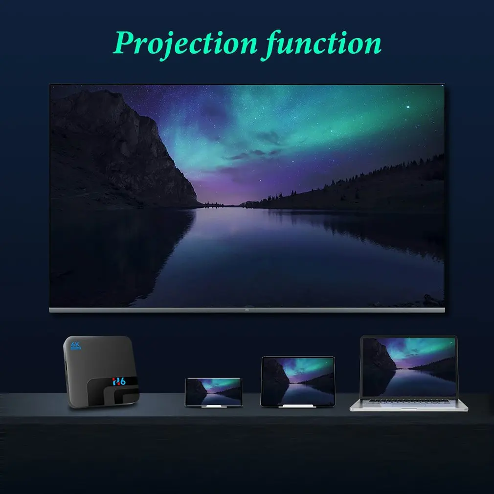 

H6 TV Box Set-top Box Full High Definition 6K Wifi Streaming Media Player Voice Assistant Box USB Interface