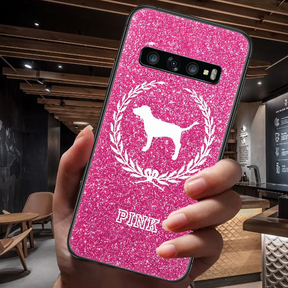 

Victoria Fashion Luxury Brand Phone Case For Samsung Galaxy Note S 8 9 10 20 Plus E Lite Uitra black Cover Fashion Shell