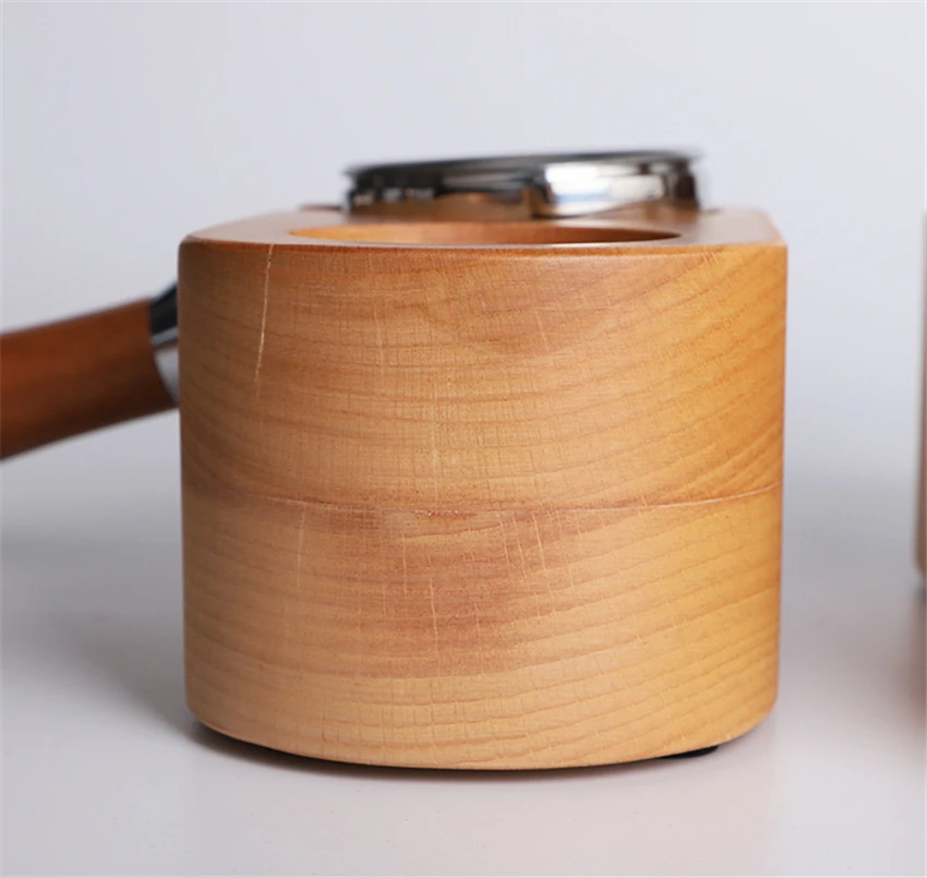 Держатель для темпера с фильтром кофе подставка под эспрессо из массива дерева