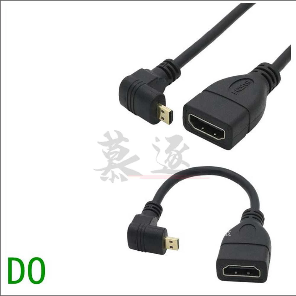 Адаптер Micro HDMI совместимый с Mini штекер гнездо кабельный конвертер для Raspberry Pi 4 GoPro