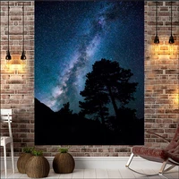 3d night tree print wall decor wall hanging tapestry for bedroom living room decor room decoration