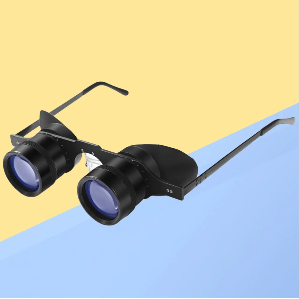 

Fishing Binoculars Portable Fishing Telescope 10X Green Film Low Light Magnifier Telescope Night Vision Binocular for Fishing Hu