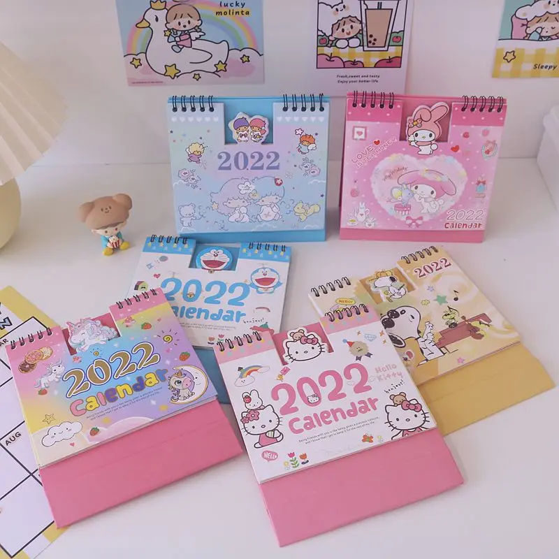 Настольный календарь с мультяшным единорогом 2022 | Канцтовары для офиса и дома