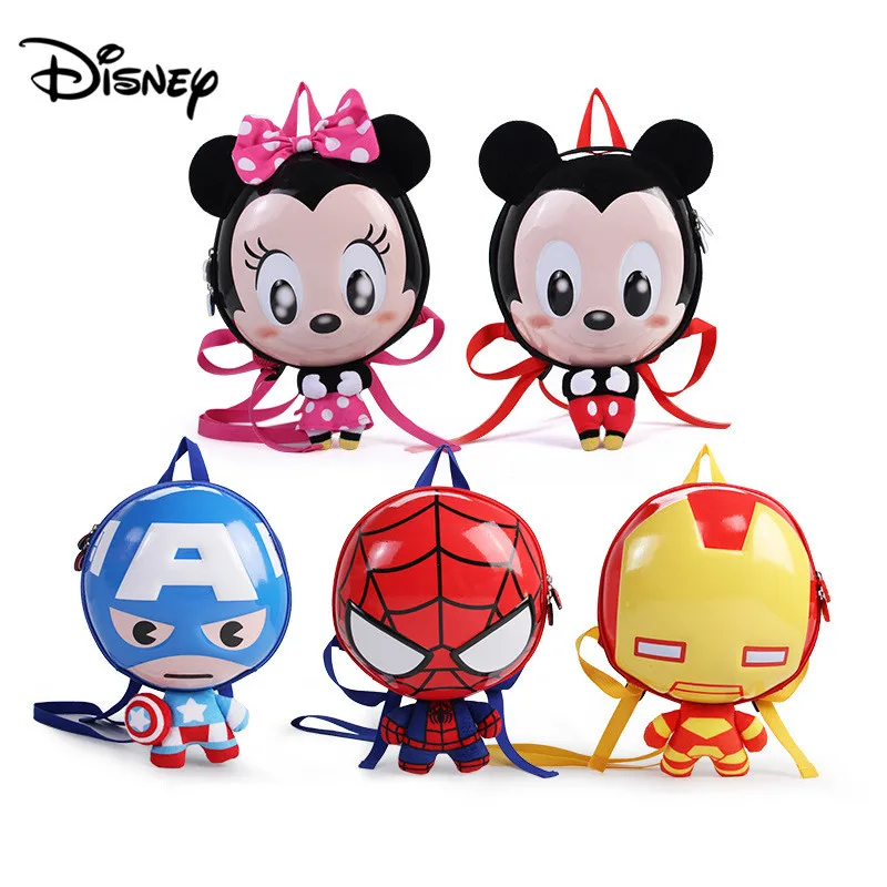 Детский рюкзак Disney 3D маленькая игрушечная кукла модный из материала ЭВА для