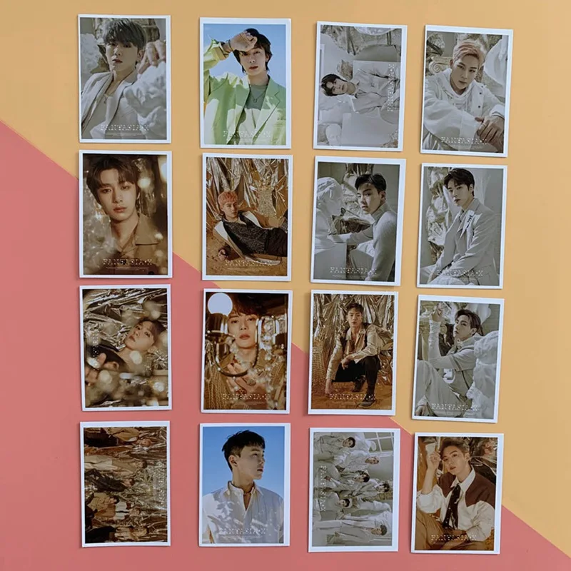16 шт./компл. MONSTA X альбом фотокарточка ПВХ карточки самодельные ломо