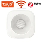 Беспроводной инфракрасный датчик движения Tuya WiFiZigbee, совместим с приложением для управления охранной сигнализацией