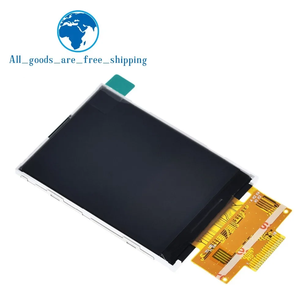 2," 2,4 дюйма 240x320 SPI TFT lcd модуль последовательного порта 5 В/3,3 В PCB адаптер Micro SD карта ILI9341 ЖК-дисплей белый светодиодный для arduino