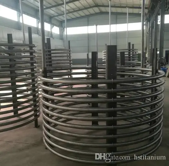 Титановая трубка для теплообменника высокое качество низкая цена ASTM B338 титановая катушка труба для теплообменника