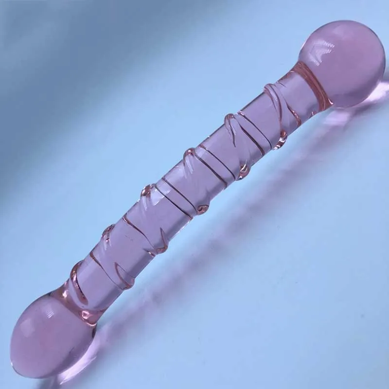 Розовый Стекло вибратор реалистичный мягкий хороший сильный удар сексуальные