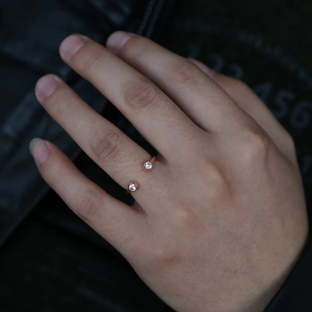 Новое поступление женские тонкие кольца на палец средней длины из стерлингового