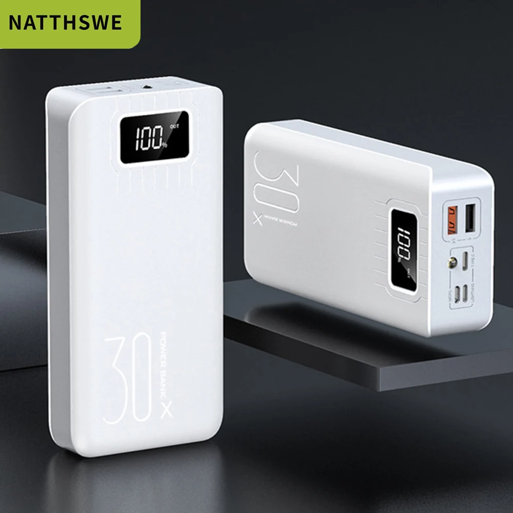 Портативный внешний аккумулятор NATTHSWE 20000 мАч для всех смартфонов Xiaomi быстрой