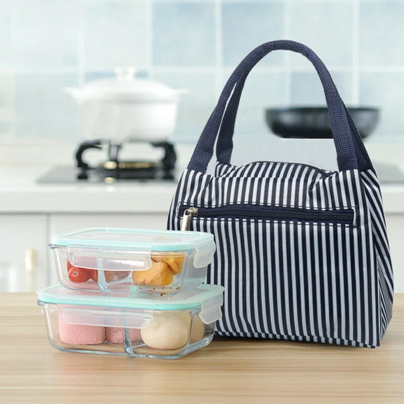 

Cartoon Printed Lunch Bag Handheld Insulated Thermal Cool Bags Picnic Food Box WHShopping