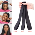 Дешевая эластичная повязка на голову шириной 2,5 см, 3 см, 3,5 см с регулируемой лентой, 6065 см, эластичная повязка на голову, застежка-липучка на липучке, повязка для парика