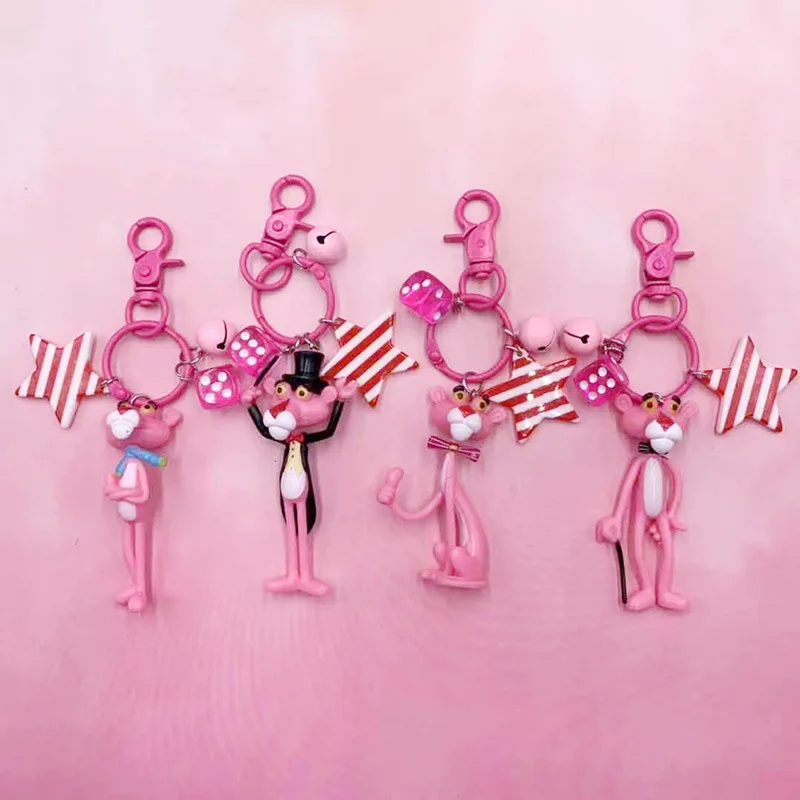 Стильная футболка с изображением персонажей видеоигр Розовая пантера брелок 4