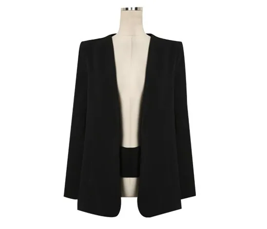 Женская винтажная накидка черная Весенняя с V-образным вырезом и разрезом