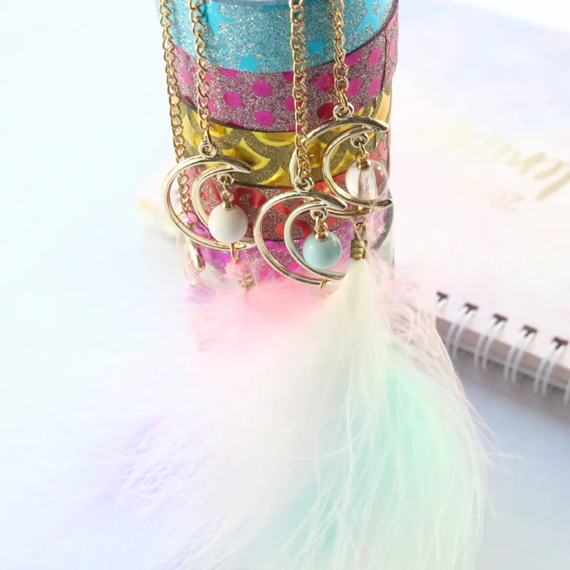 Domikee милые кавайные корейские Лунные звезды перо офисные школьные металлические