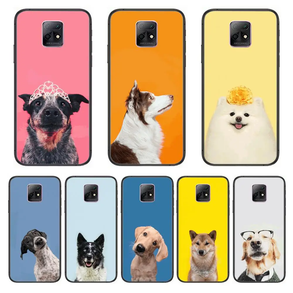 

Teddy Bulldog Pomeranian Corgi Cute dog· Phone Case For XiaoMi Redmi 10X 9 8 7 6 5 A Pro S2 K20 T 5G Y1 Anime Black Cover Silic