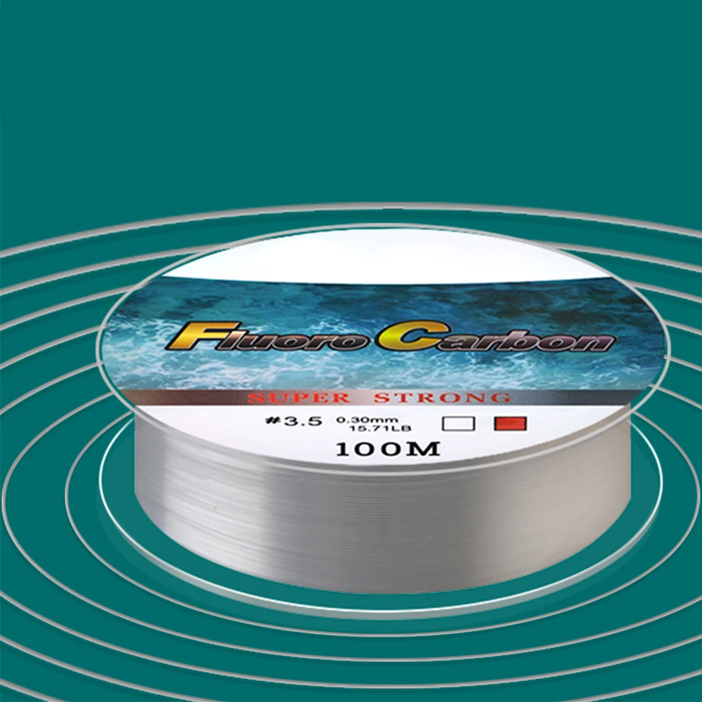 100M 4-34LB Leader Carbon Coating Fly Fishing Line Anti-bite Wear-resistant Fluorocarbon Carp Japan pesca | Спорт и развлечения