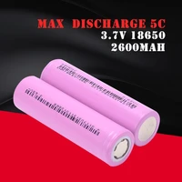 18650 high drain 2600mah fit battery pack new original battery max discharge 20a discharge rate 5c 3 7v for electric bicycle