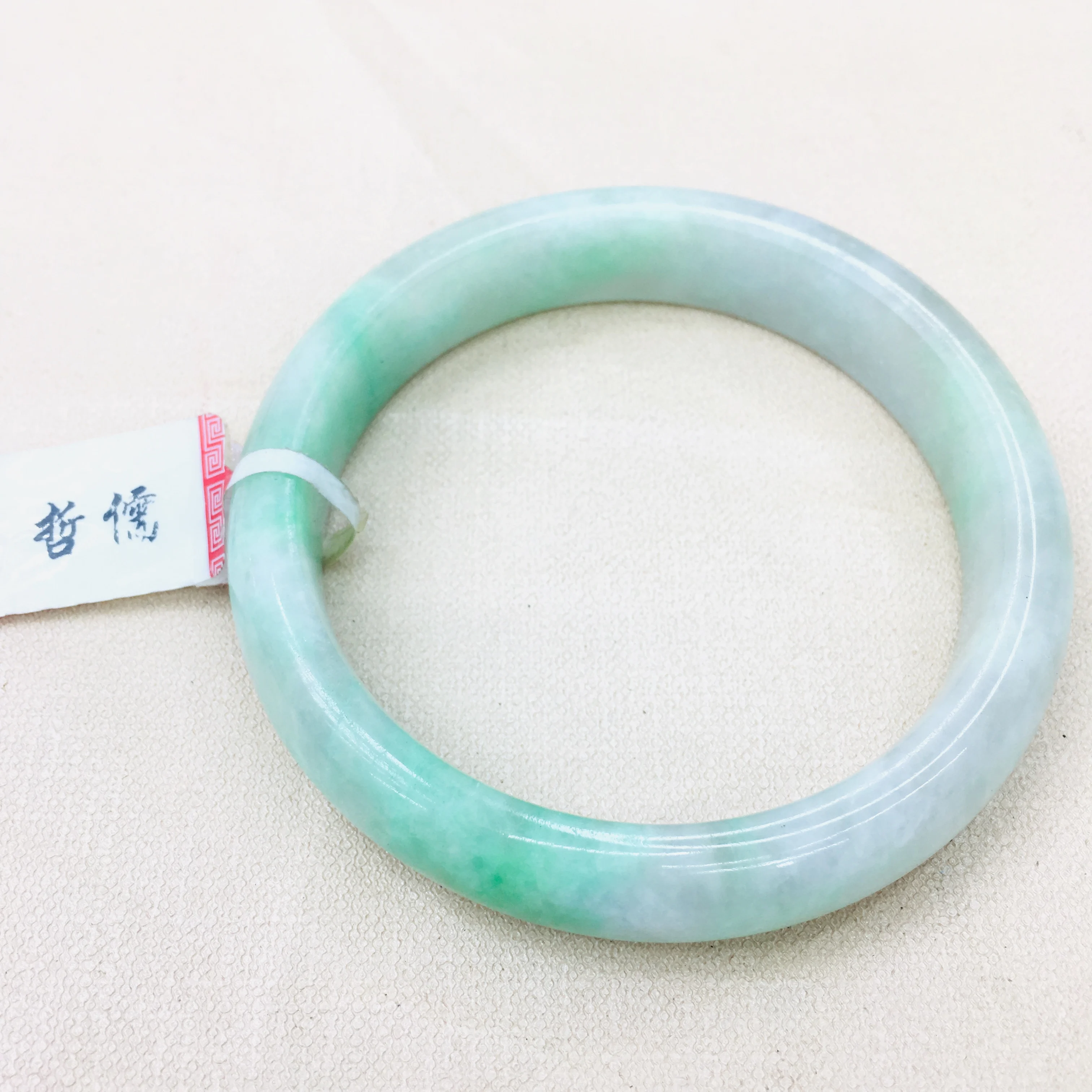 Натуральный бирманский Изумрудный нефритовый элегантный белый + зеленый браслет