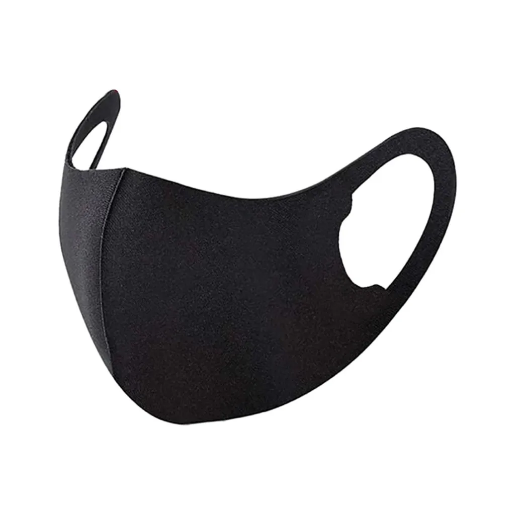 

Черная моющаяся многоразовая маска для рта, маска для лица унисекс, защитные маски, закрывающие рот, для косплея на Хэллоуин, 20/30 шт.
